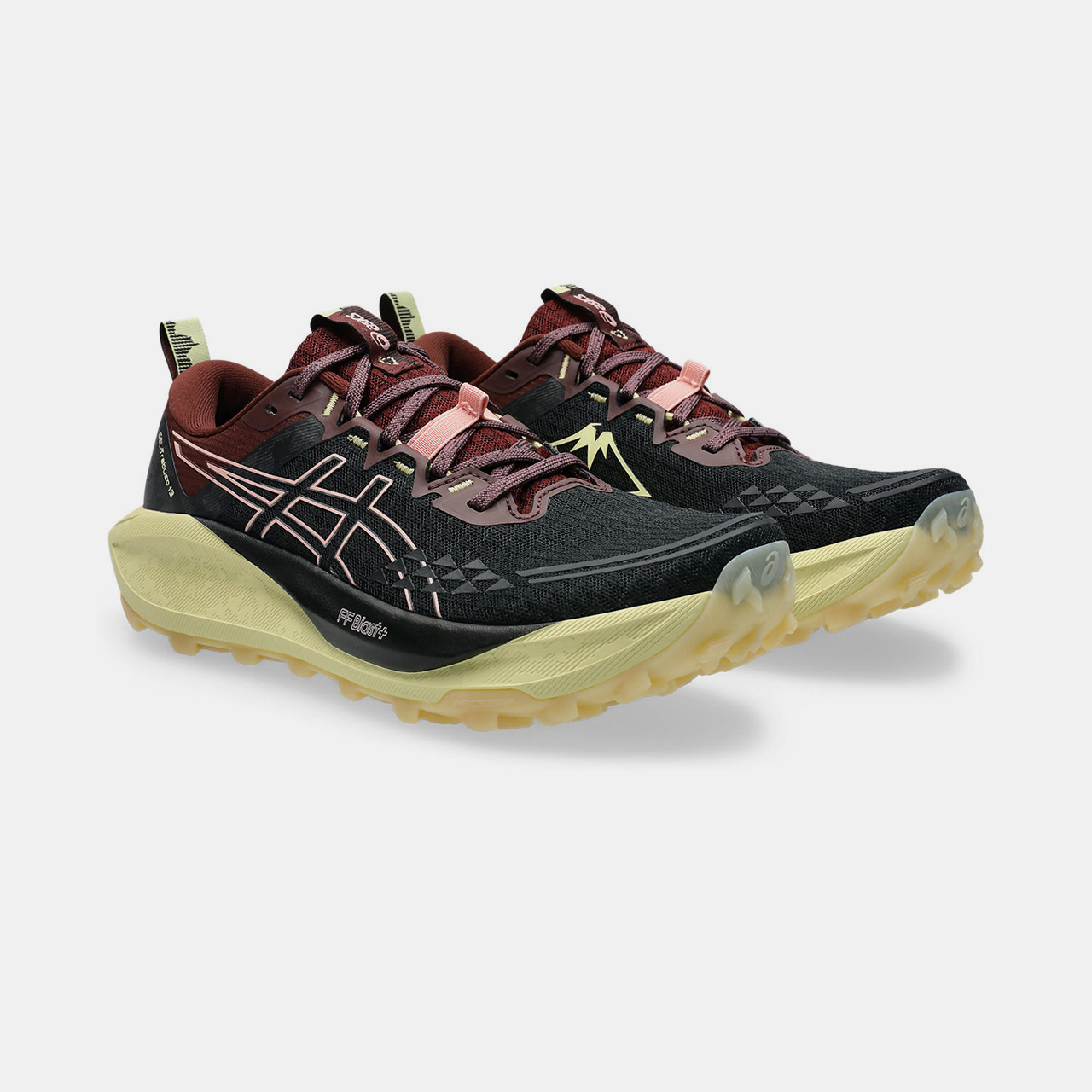 はっぱ Asics Gel-trabuco 13 Kadın Siyah Outdoor Koşu Ayakkabısı