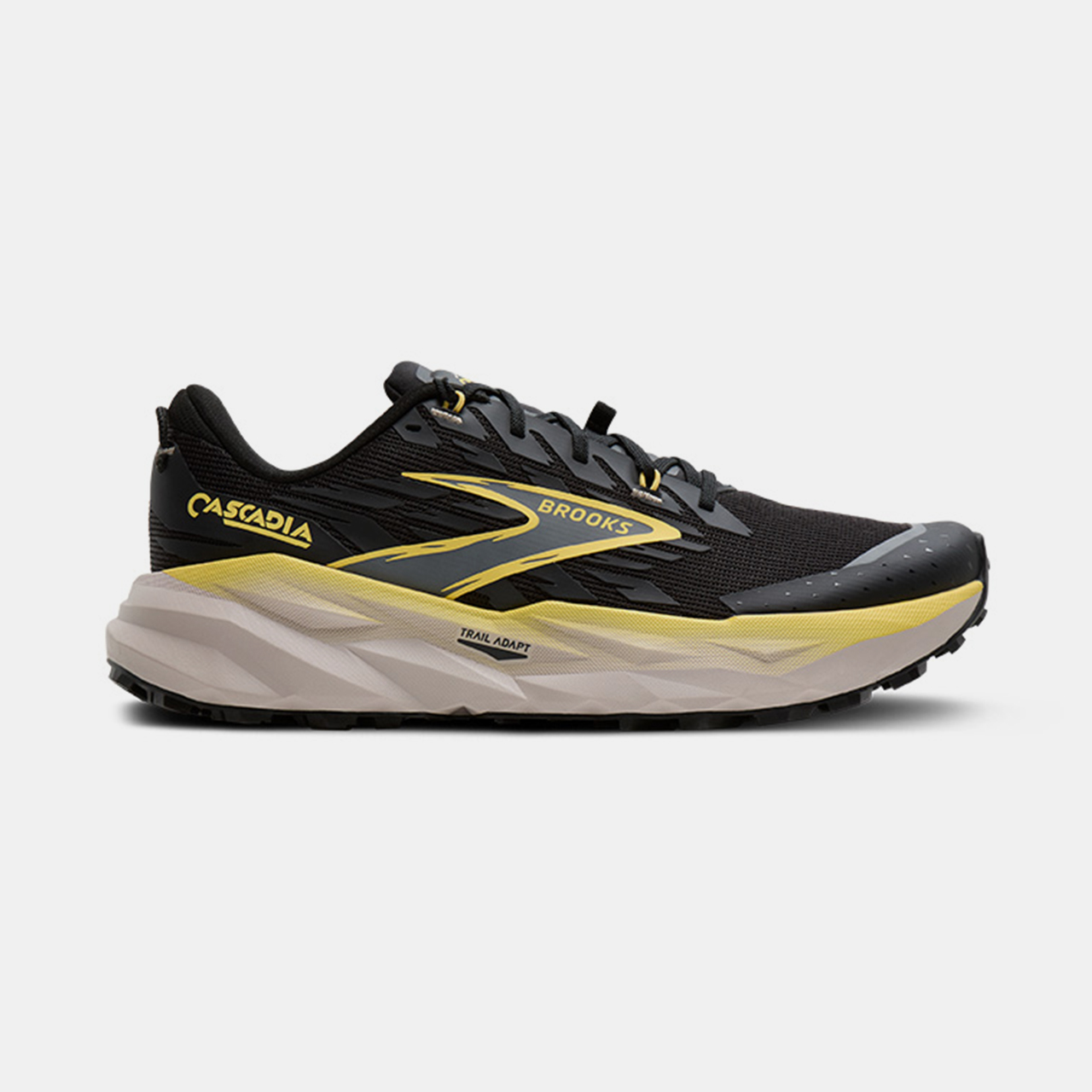 korosuke① Brooks Cascadia 19 Erkek Siyah Outdoor Koşu Ayakkabısı