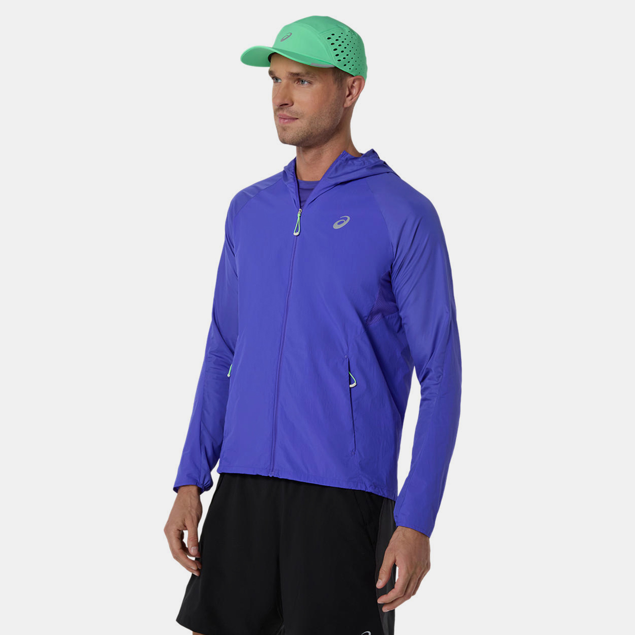 Asics Road Packable Jacket Erkek Mavi Ceket - 2011D084-403 Fiyatı