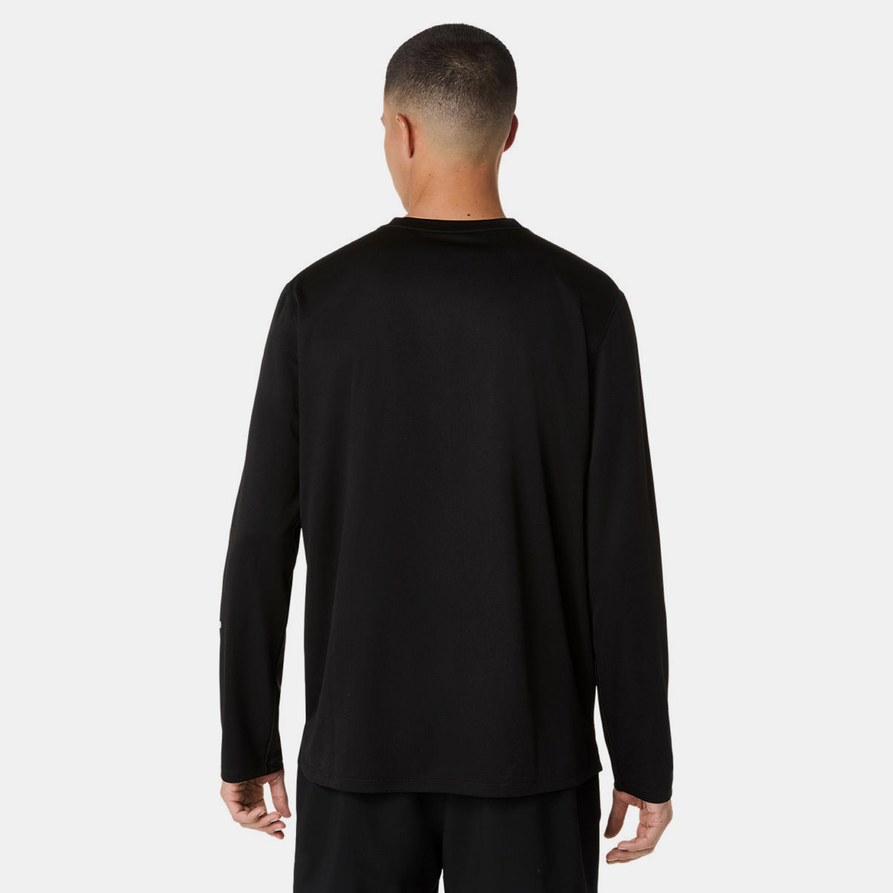 Asics Fujitrail Logo Ls Top Erkek Siyah Uzun Kollu Tshirt