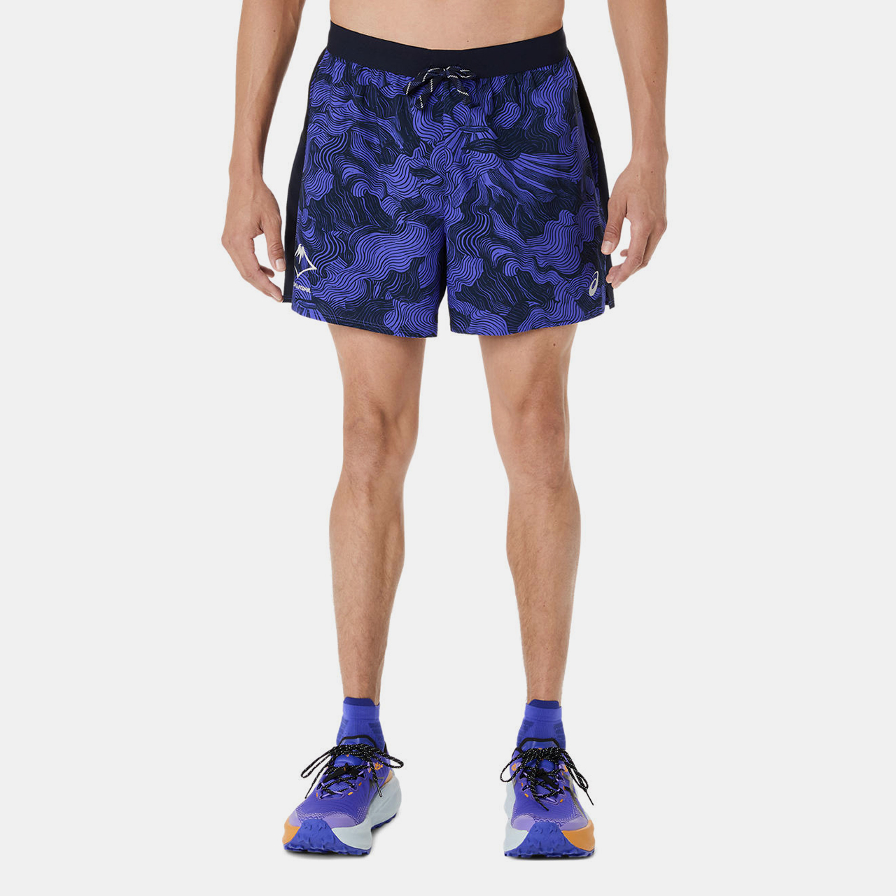 Asics Fujitrail All Over Print 5In Short Erkek Siyah Şort