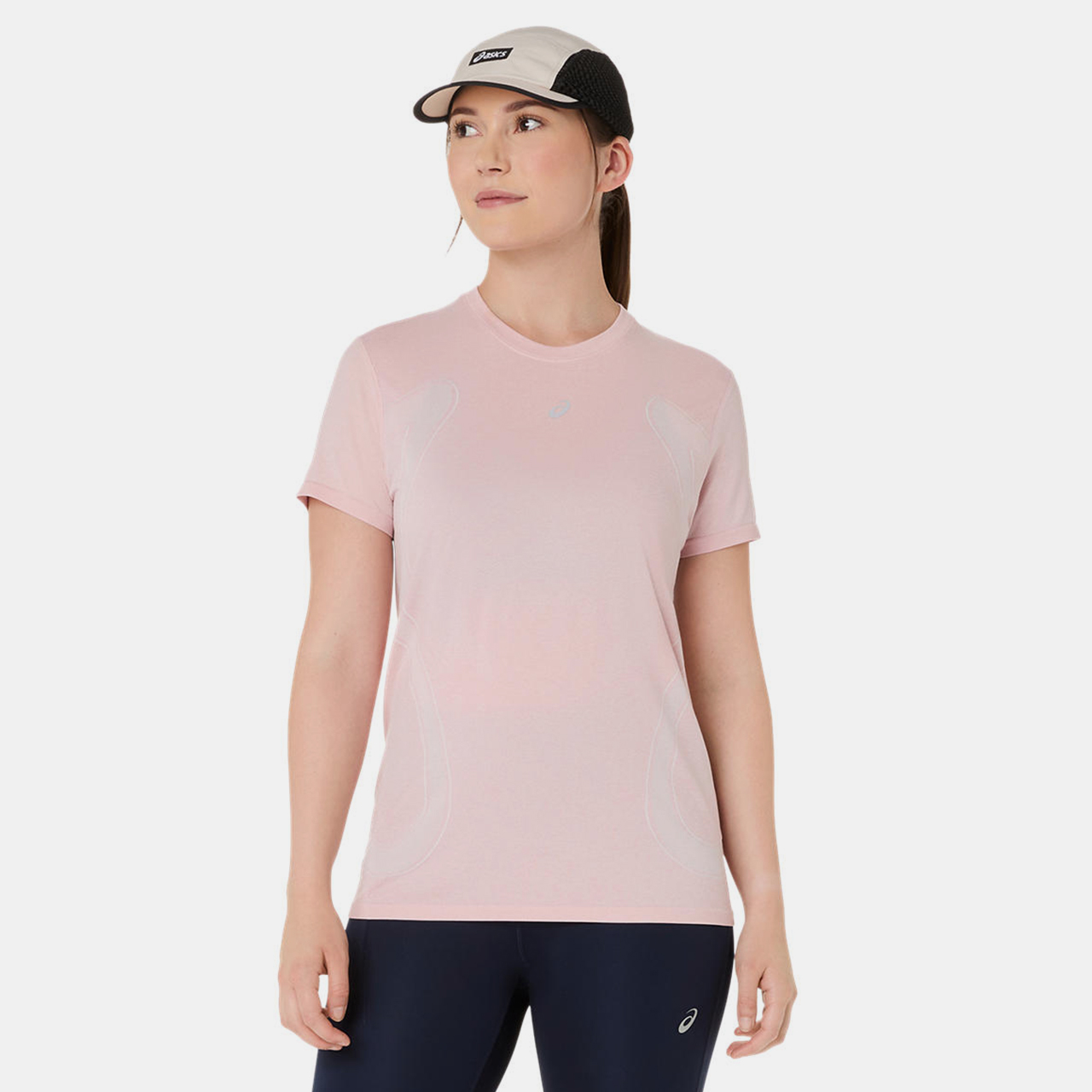 Asics Road Seamless Ss Top Kadın Pembe Kısa Kollu Tshirt