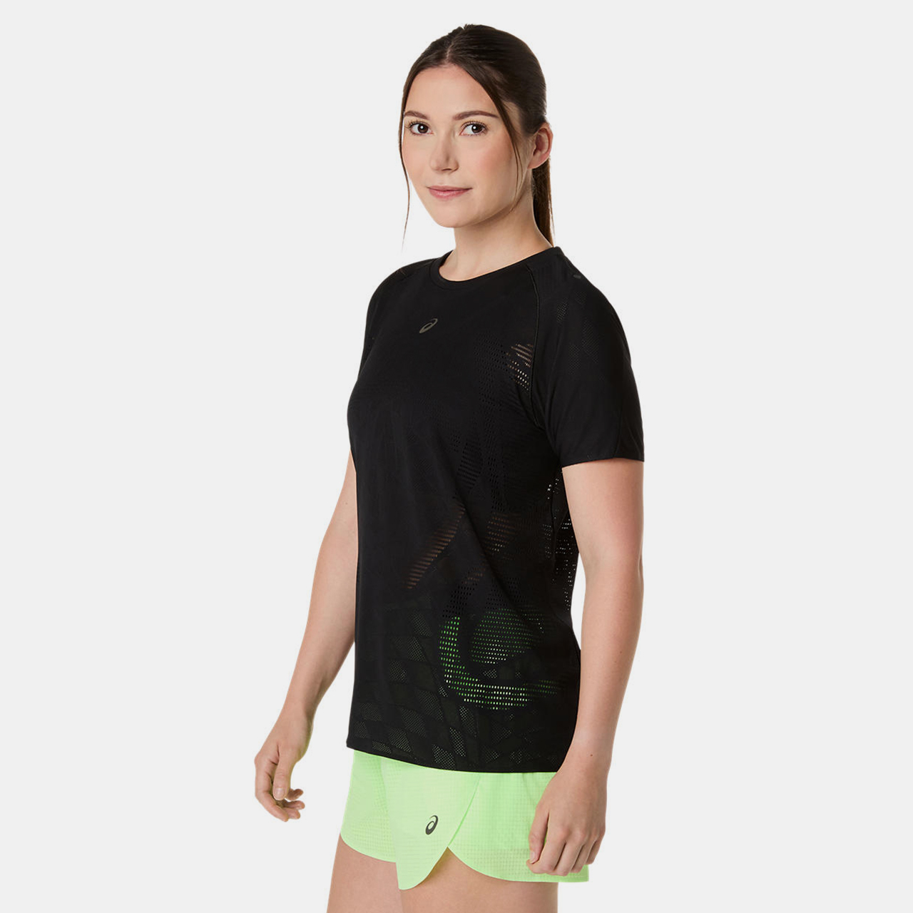 Asics Metarun Ss Top Kadın Siyah Kısa Kollu Tshirt - 2012D418-001