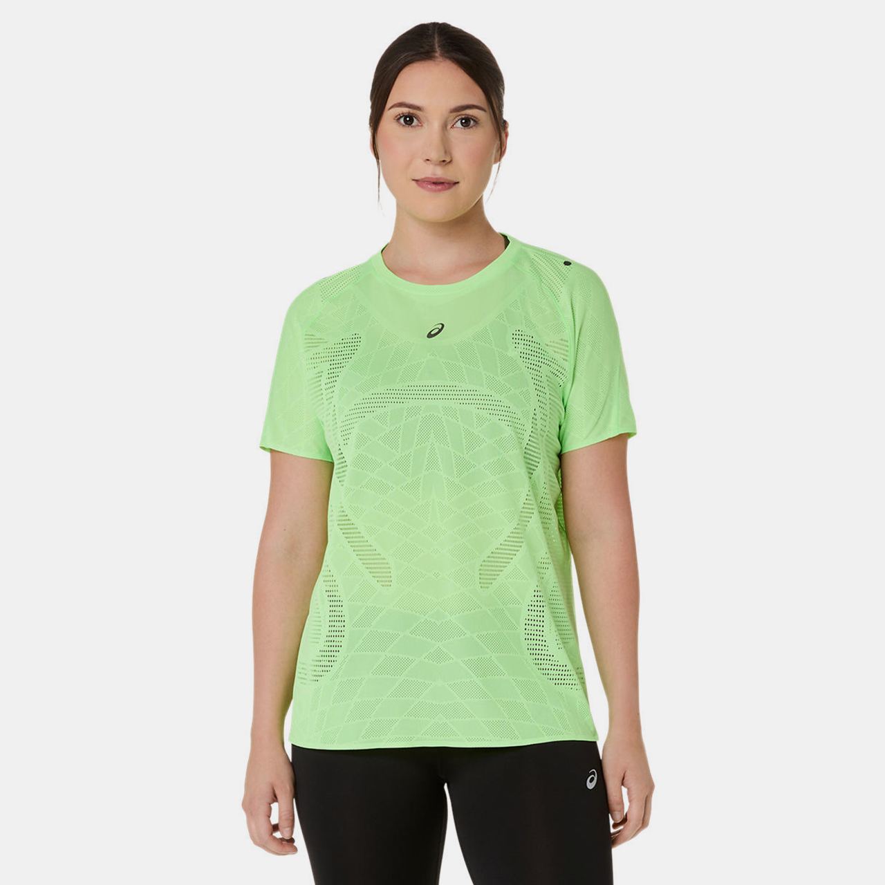 Asics Metarun Ss Top Kadın Yeşil Kısa Kollu Tshirt - 2012D418-300