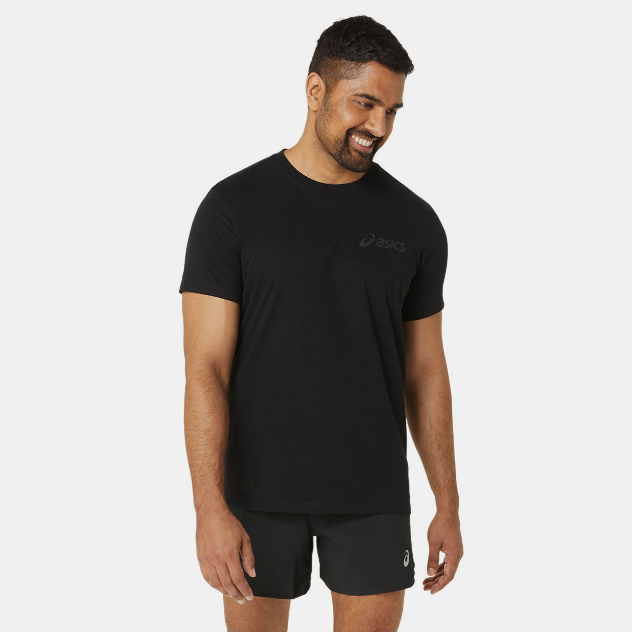 Asics Asics Chest Logo Ss Tee Erkek Siyah Kısa Kollu Tshirt