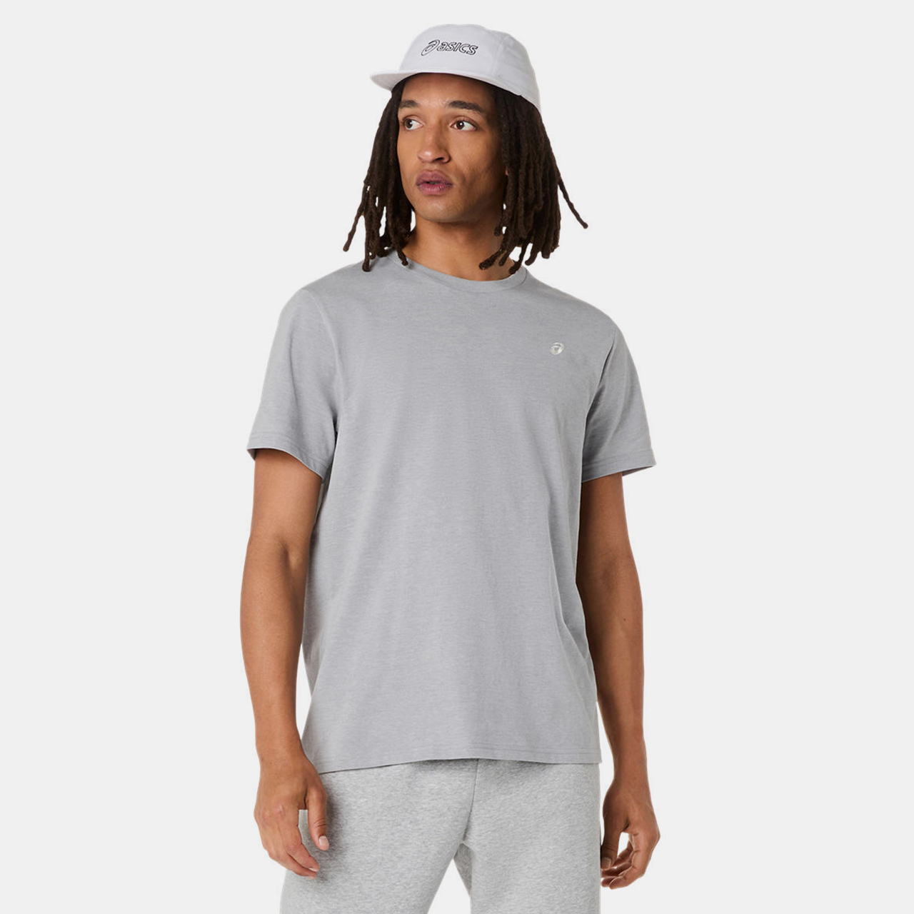 Asics Asics Spiral Embroidery Tee Erkek Siyah Kısa Kollu Tshirt