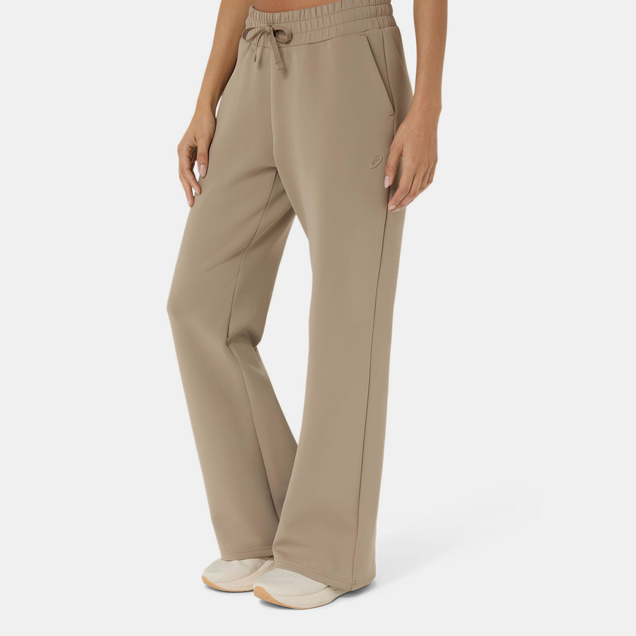 Asics Nagino Refined Texture Sweat Flare Pant Kadın Bej Eşofman