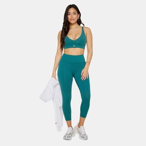 Pureluxe Longline Low Impact Bra - Yeşil
