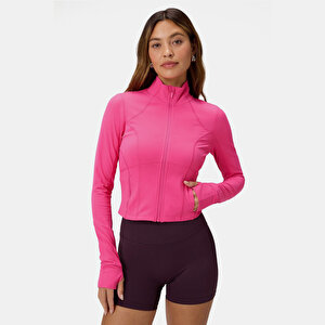 Perfect Storm Cropped Train Jacket - Pembe