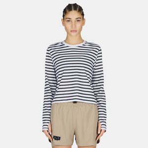 Striped Ls - Beyaz Lacivert