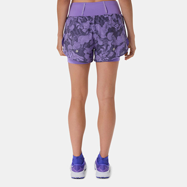 ASICS Road All Over Print 2-N-1 3.5In Short - 1