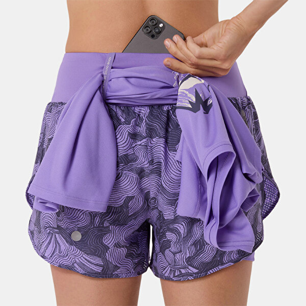 Road All Over Print 2-N-1 3.5In Short - 8