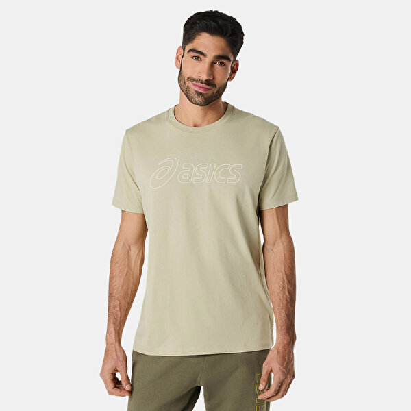 Asics Logo Ss Tee - Krem