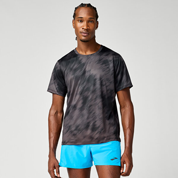 Brooks Dash Short Sleeve Printed - 0