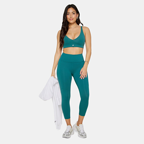 Pureluxe Longline Low Impact Bra - Yeşil