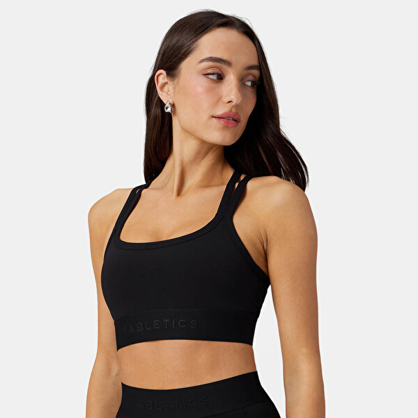 Fabletics Principal Longline Medium Impact Sports Bra - 0