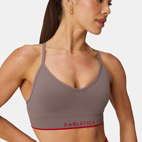 Fabletics Seamless V-neck Low Impact Bra - 1