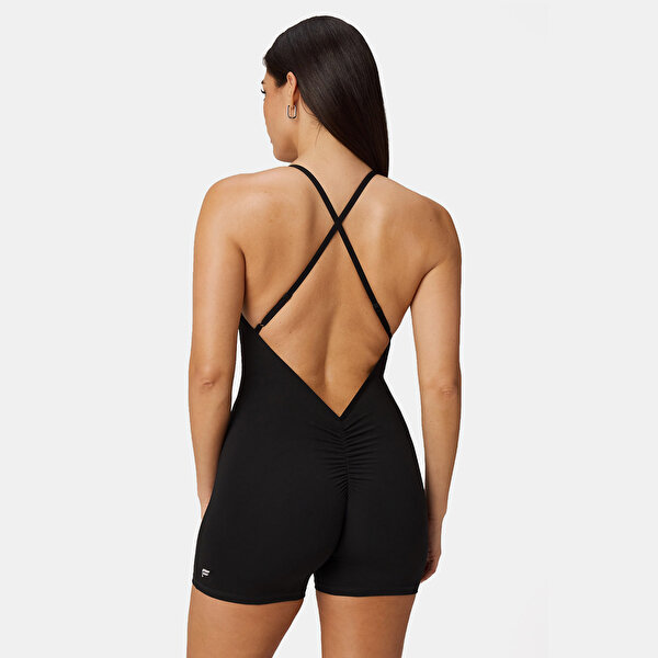 Fabletics Booty Scrunch Pureluxe V-back Jumpsuit 4" - 3