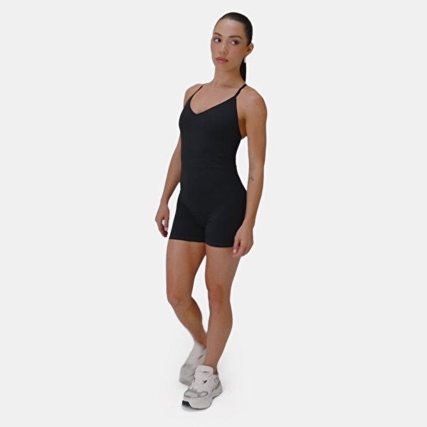 Booty Scrunch Pureluxe V-back Jumpsuit 4" - 2