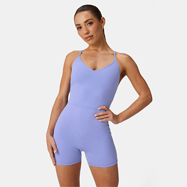 Booty Scrunch Pureluxe V-back Jumpsuit 4" - 3