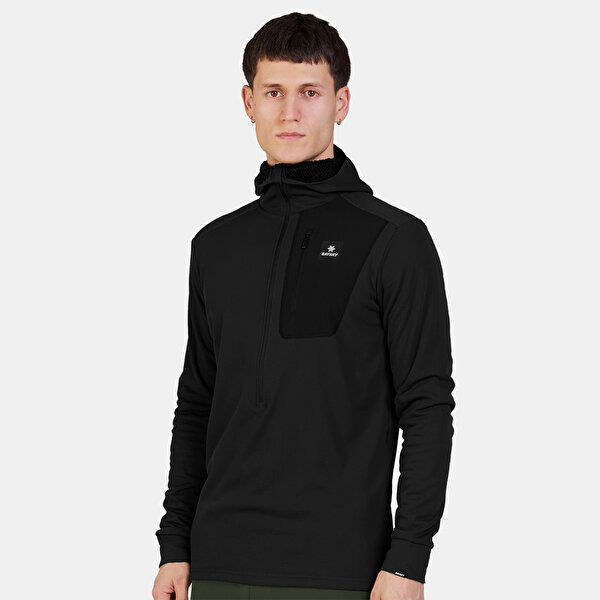 Say Sky Combat Half Zip Fleece Hoodie - 1